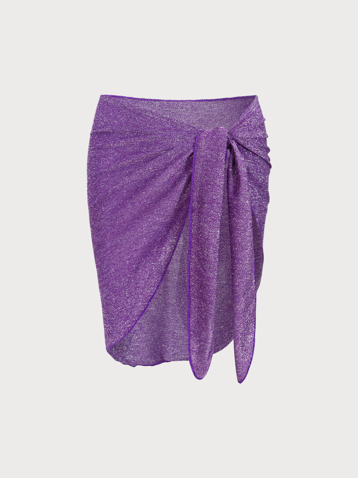 Purple Lurex Glitter Overskirt Sale Cheap Pice