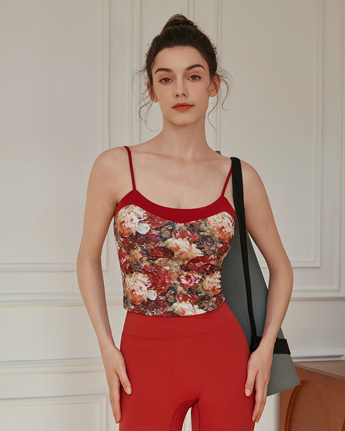 Red Floral Camis - Medium Support Clearance Store Cheap Online