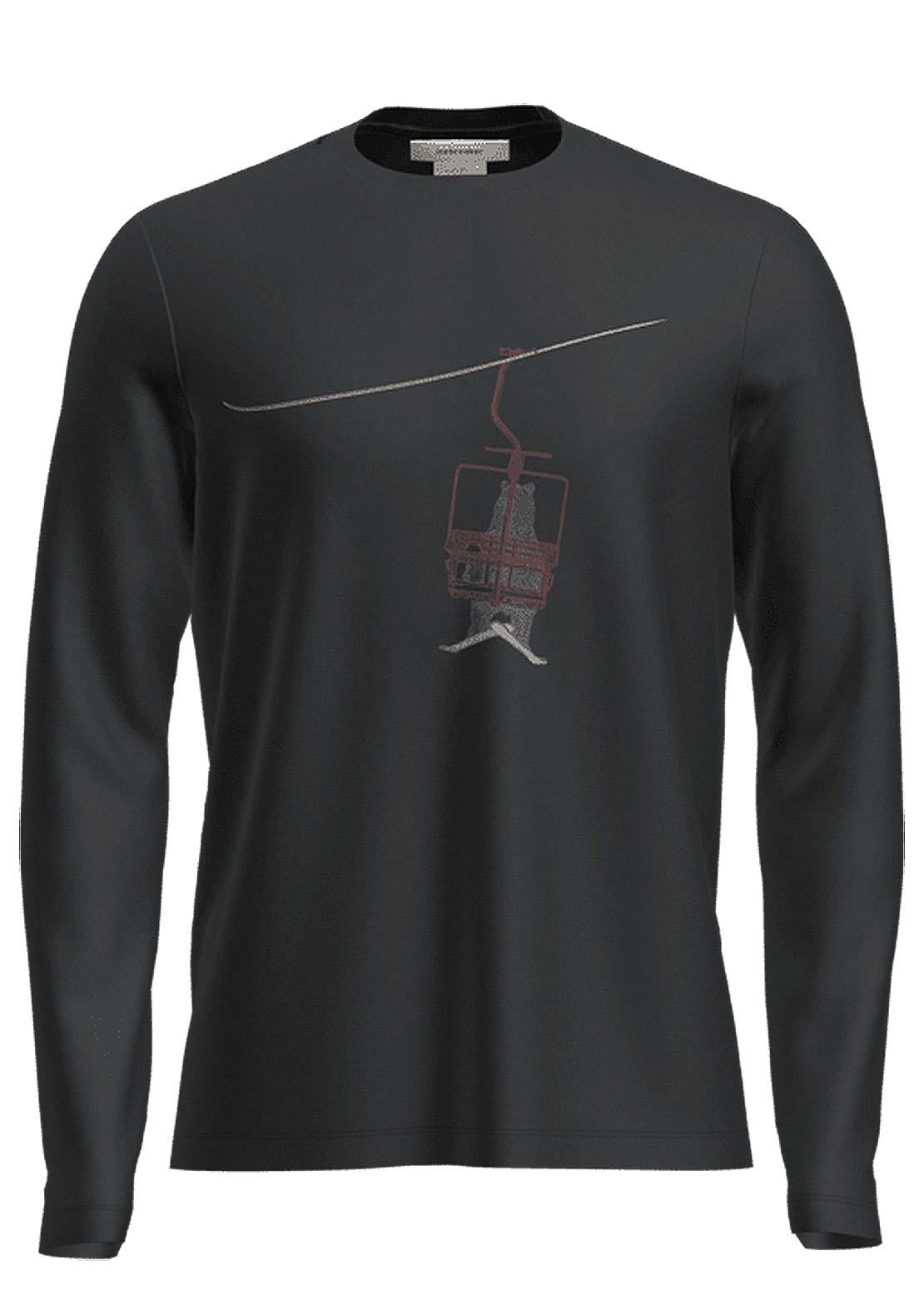 Icebreaker Men's Merino 150 Tech Lite Bear Lift Thermal Long Sleeve