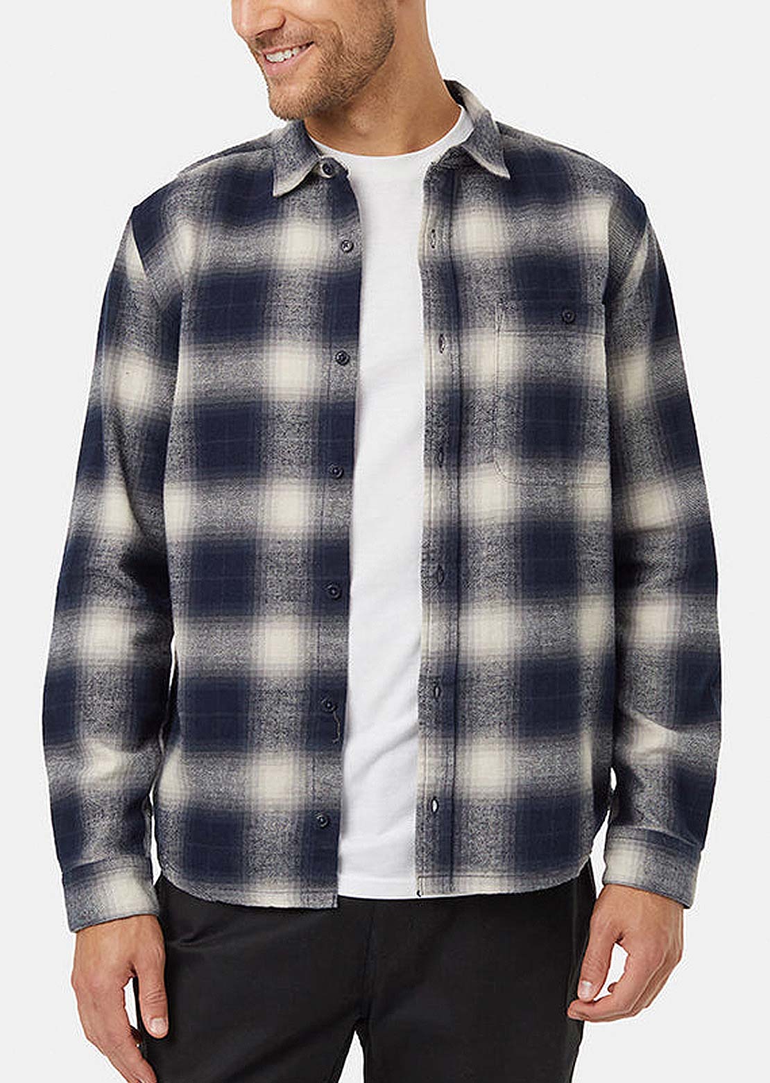 Tentree Men's Forest Flannel Button Up Shirt