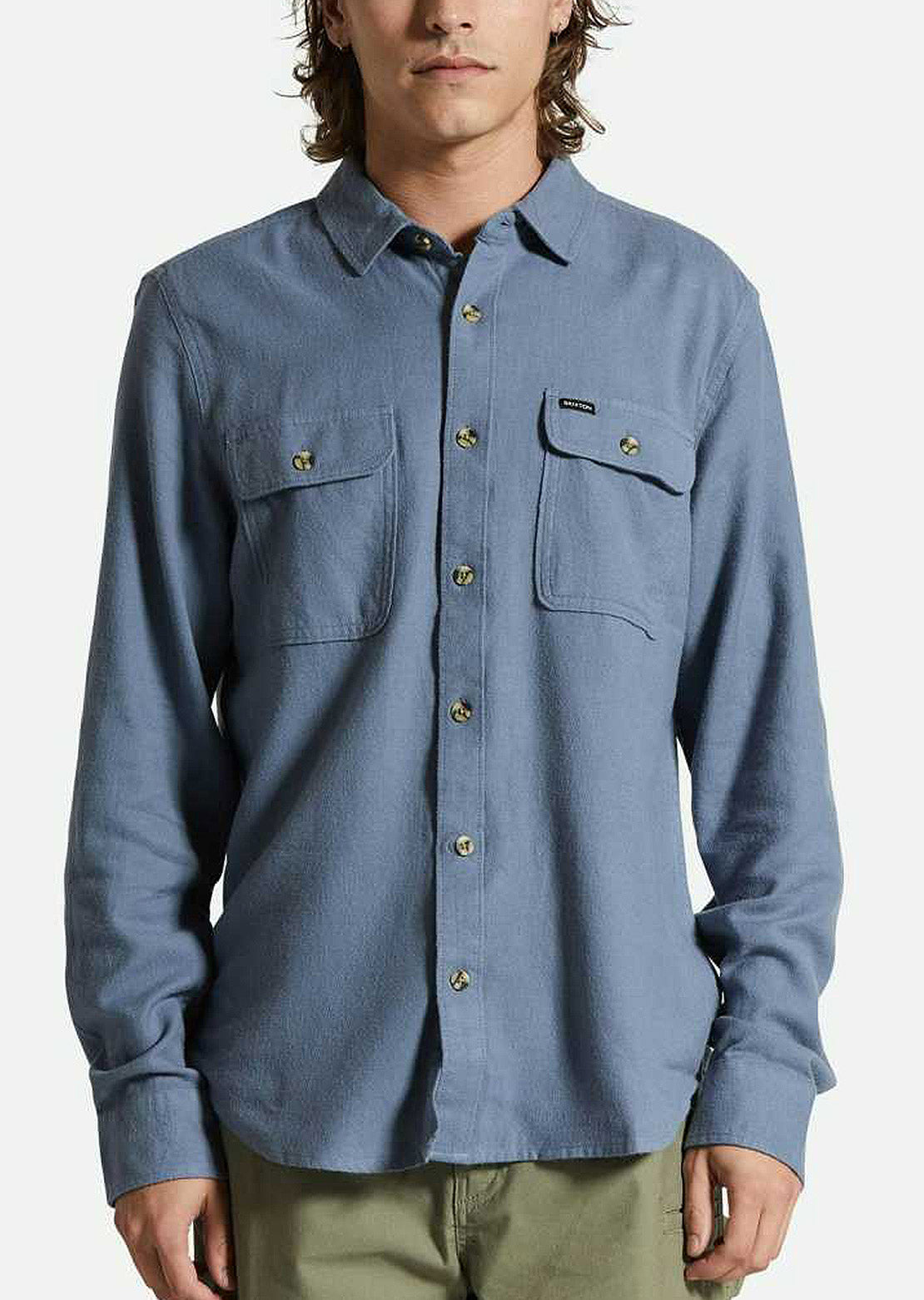 Brixton Men's Bowery LW Ultra Flannel Button Up Shirt