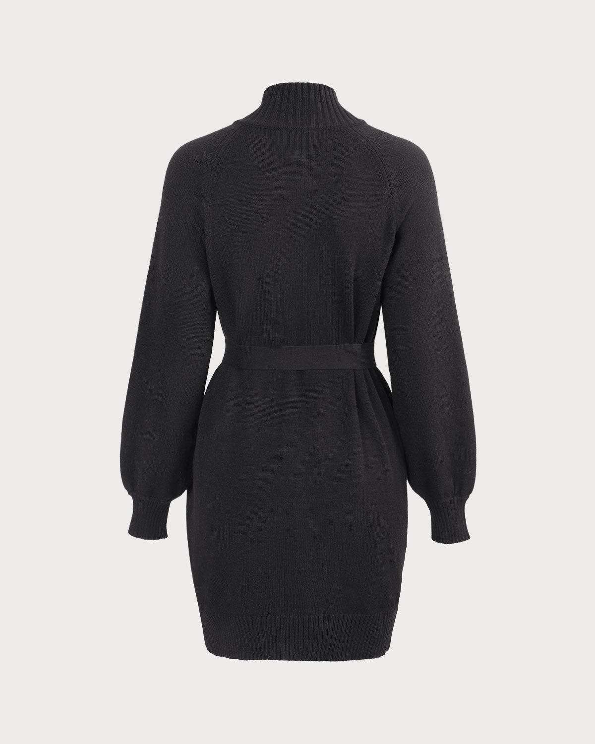 The Black Lantern Sleeve Sweater Mini Dress Buy Cheap Limited Edition