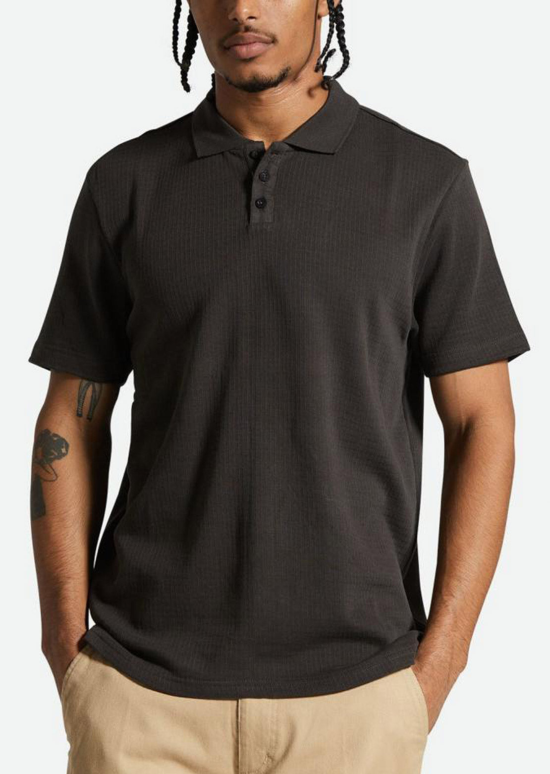 Brixton Men's Waffle Knit Polo