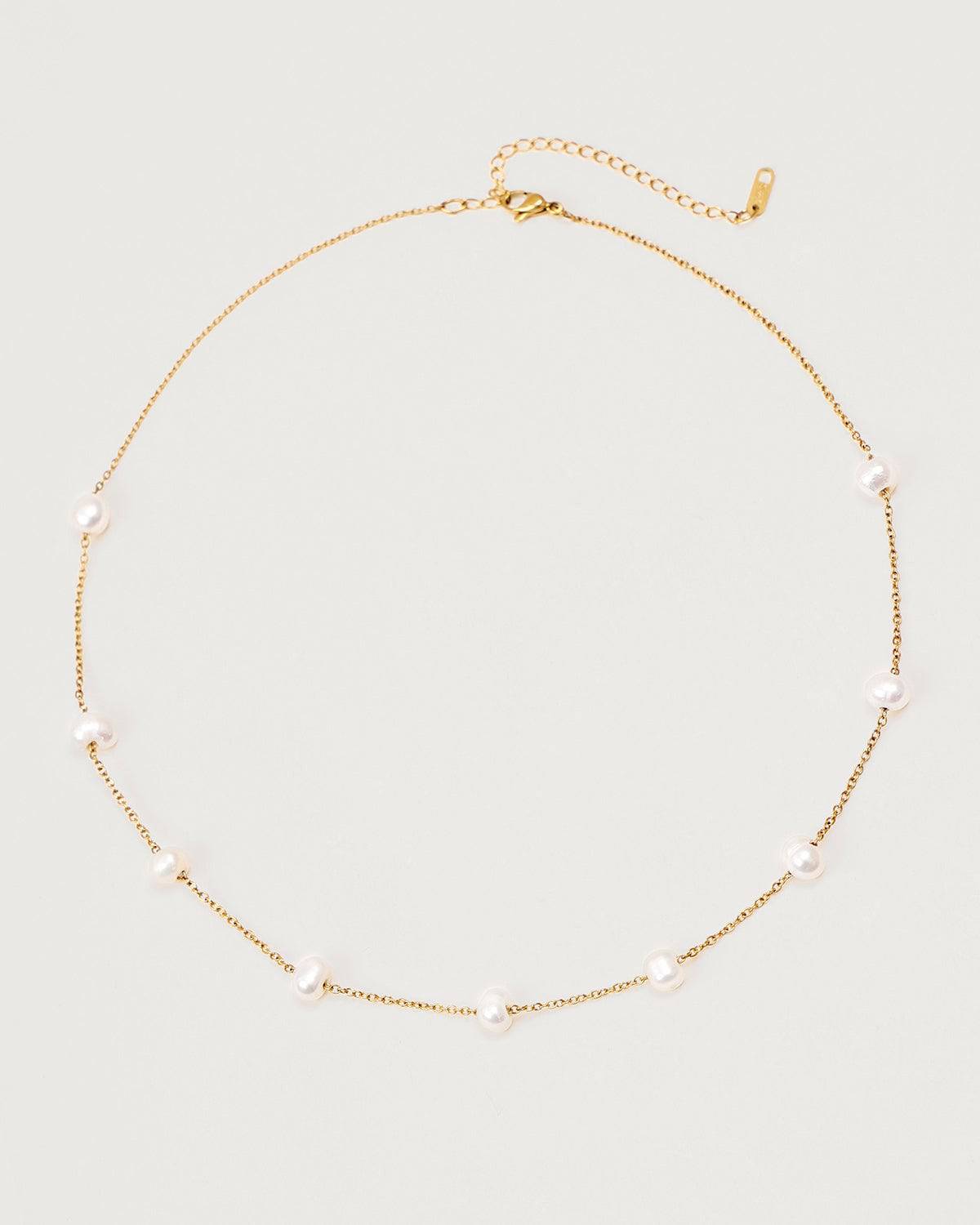 The Pearl Cable Chain Necklace Cheap Best