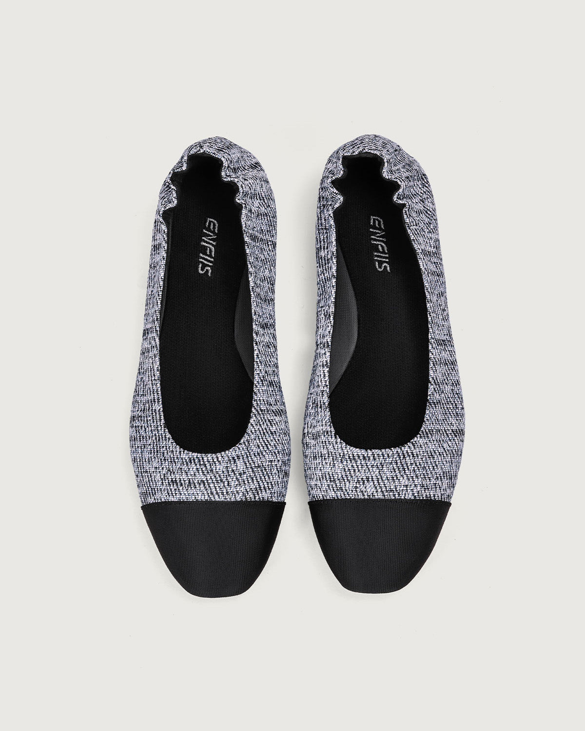 Enfiis Black Twill Jacquard Ballet Flats Footlocker Pictures Online