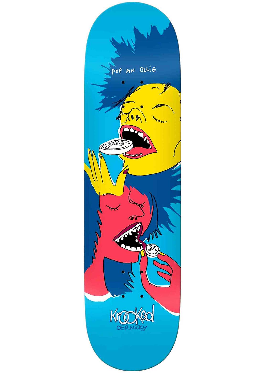 Krooked Cernicky Popped Skateboard Deck Buy Cheap 100% Original