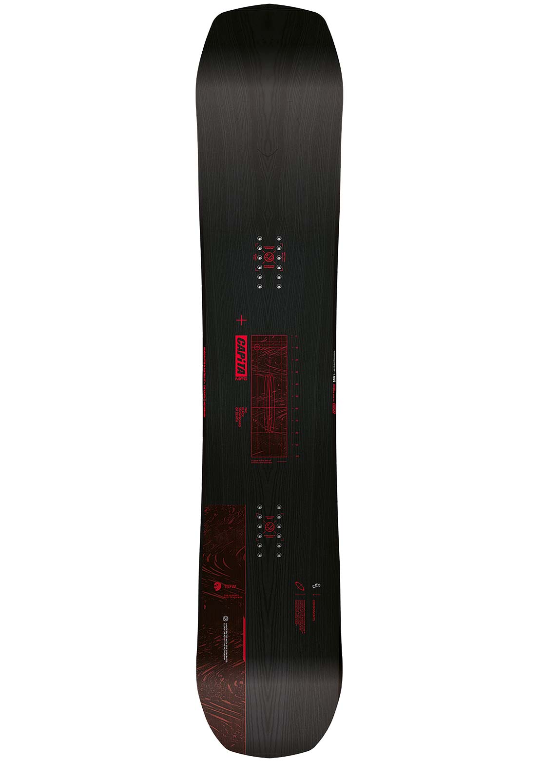 Capita Men's Black Snowboard Of Death Wide Snowboard