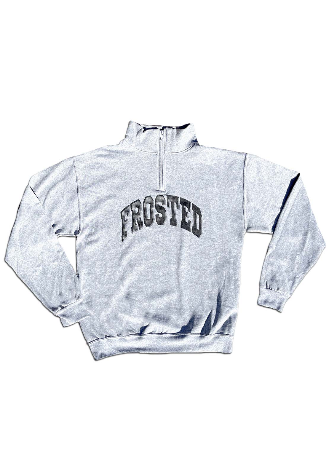 Frosted Unisex Varsity Logo Quarter Zip Longsleeve Cheap Sale Best Store To Get