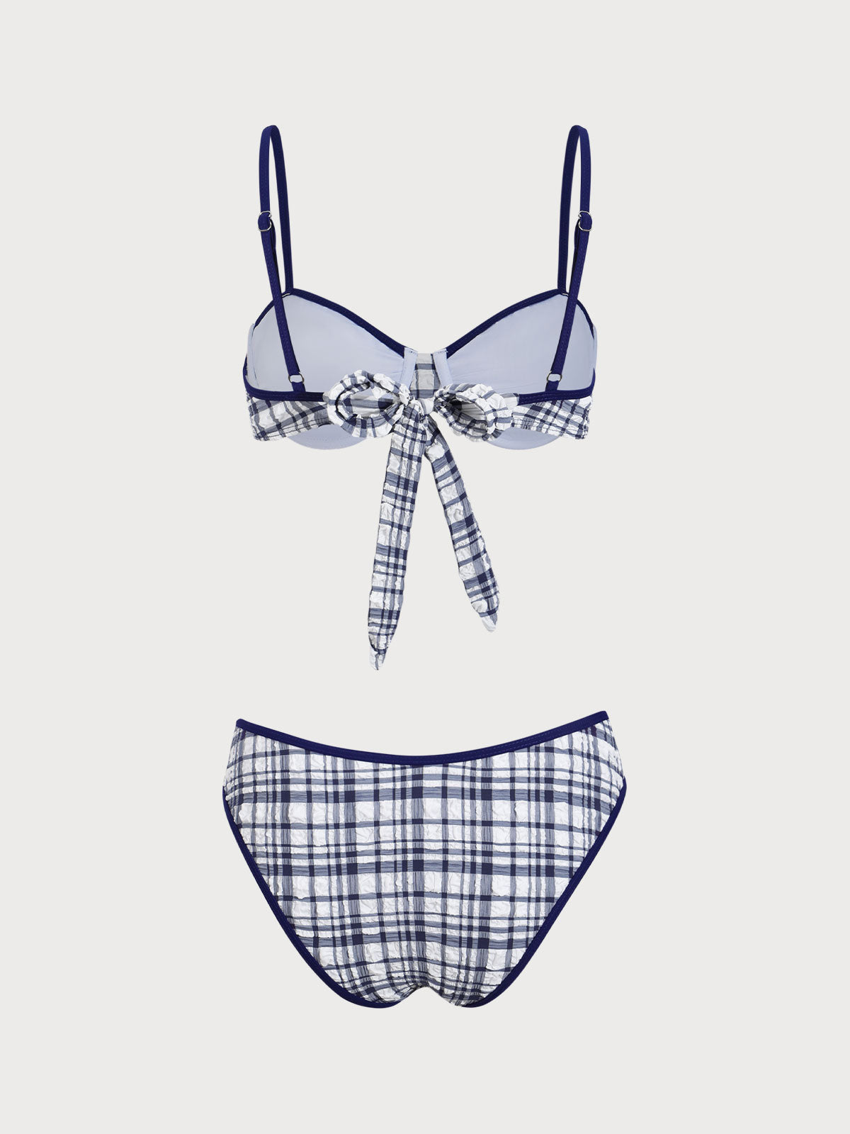 Plaid Underwire Bikini Set Outlet Buy