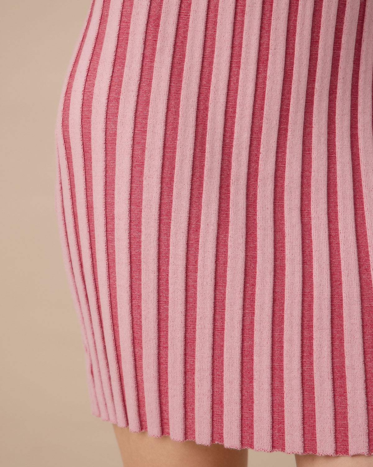 Pink Striped Off The Shoulder Bodycon Sweater Dress Sast Sale Online