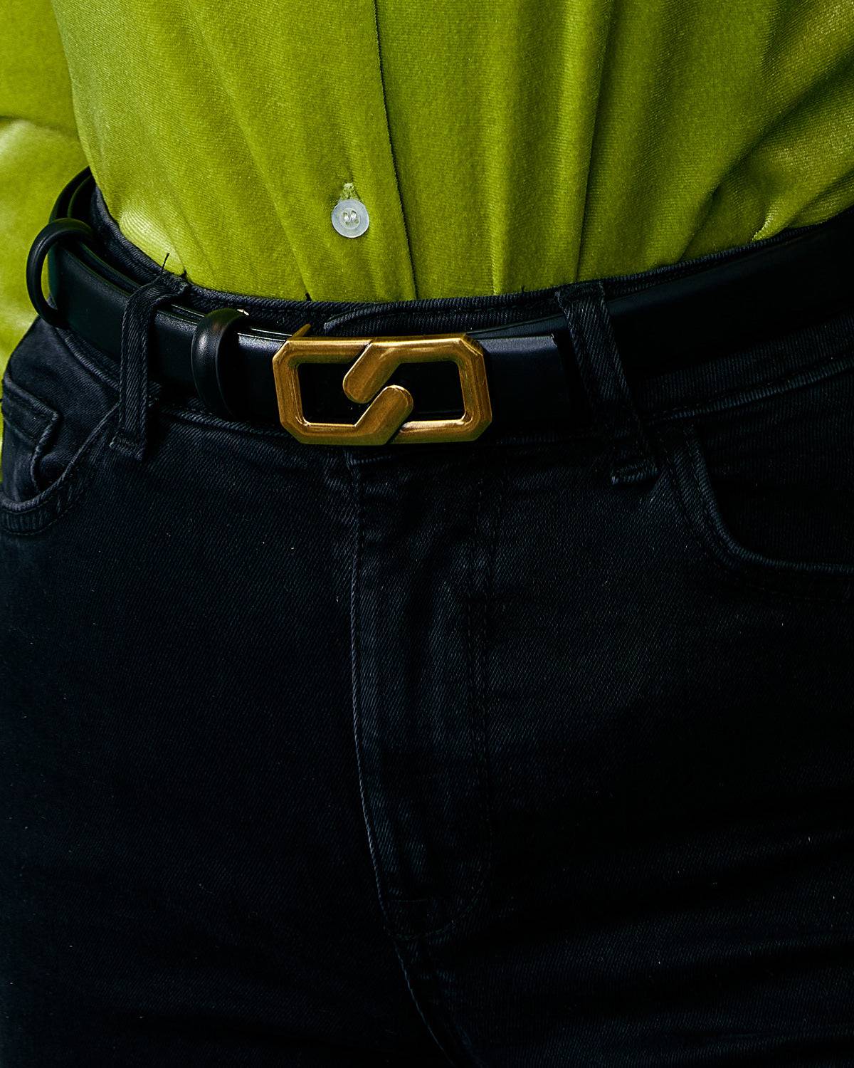 The Reversible Metal Buckle Belt Newest Online