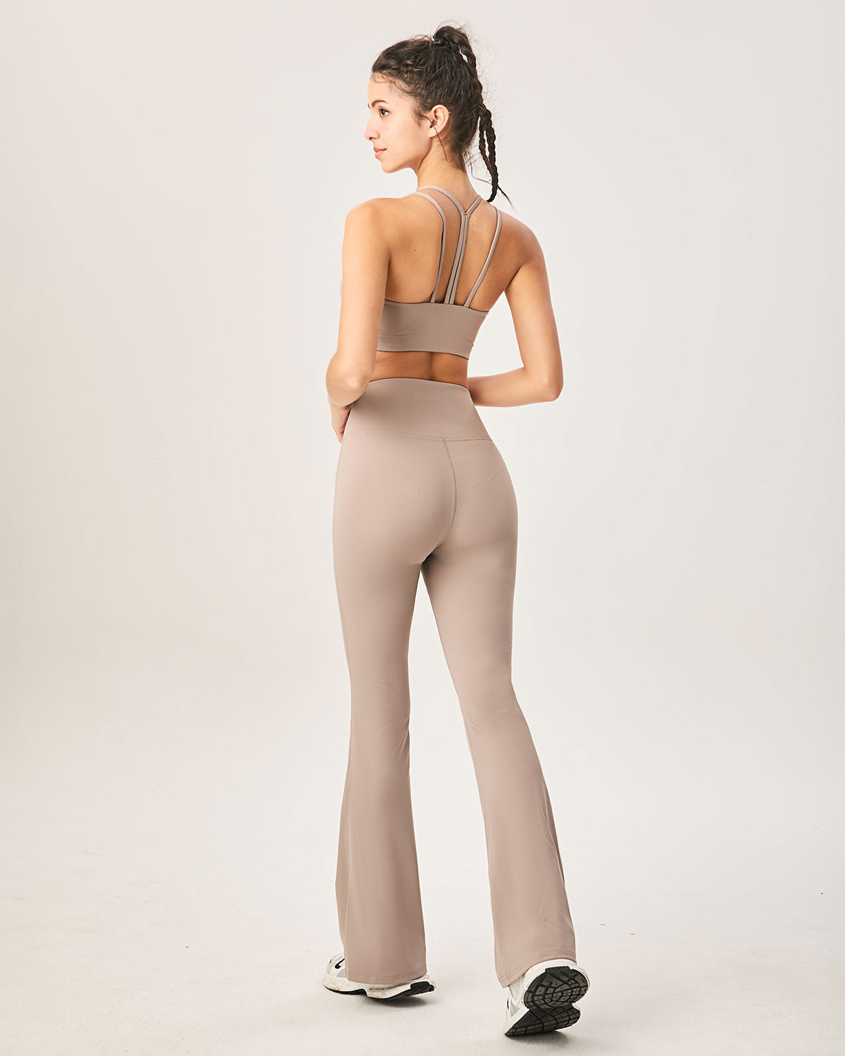 Khaki High Waisted Sleek Leggings Visit New Online