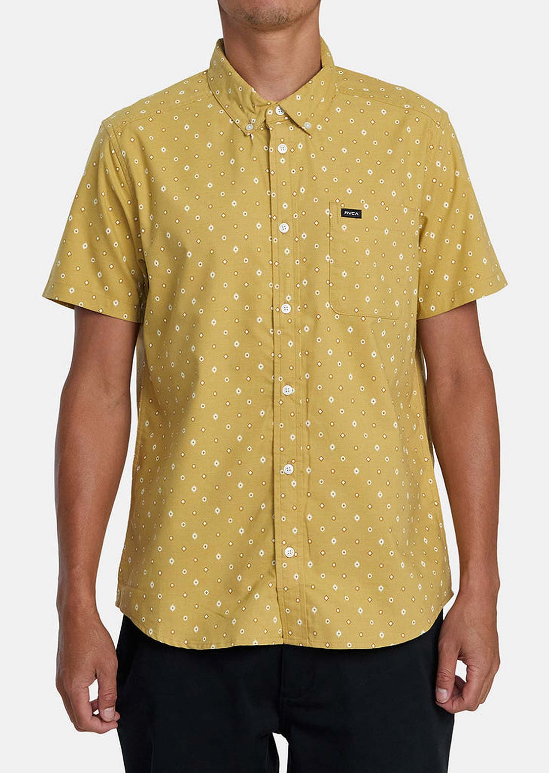 RVCA Men's Thatll Do Print Button Up Shirts