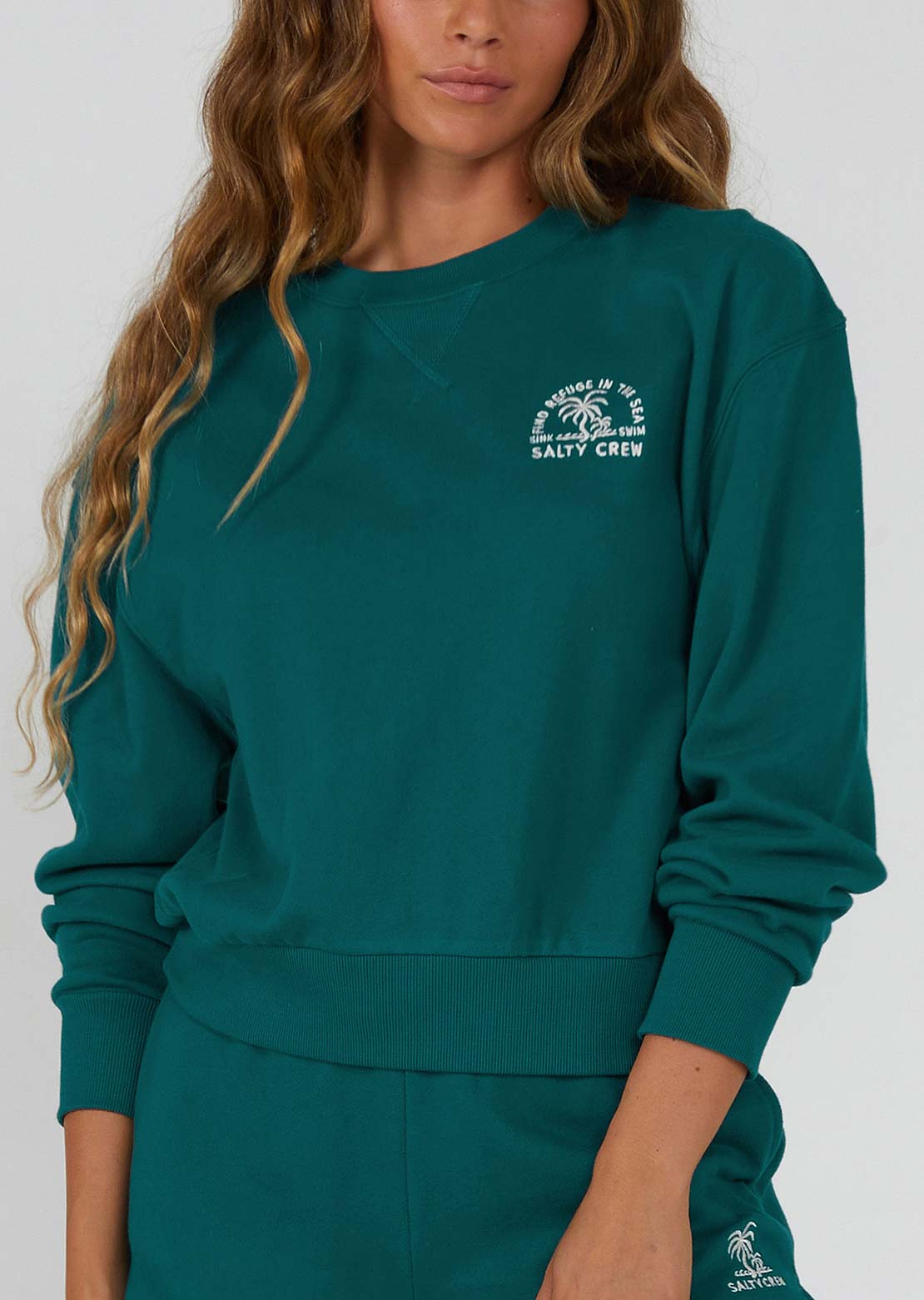 Salty Crew Women's Sand Bar Crew Long Sleeve