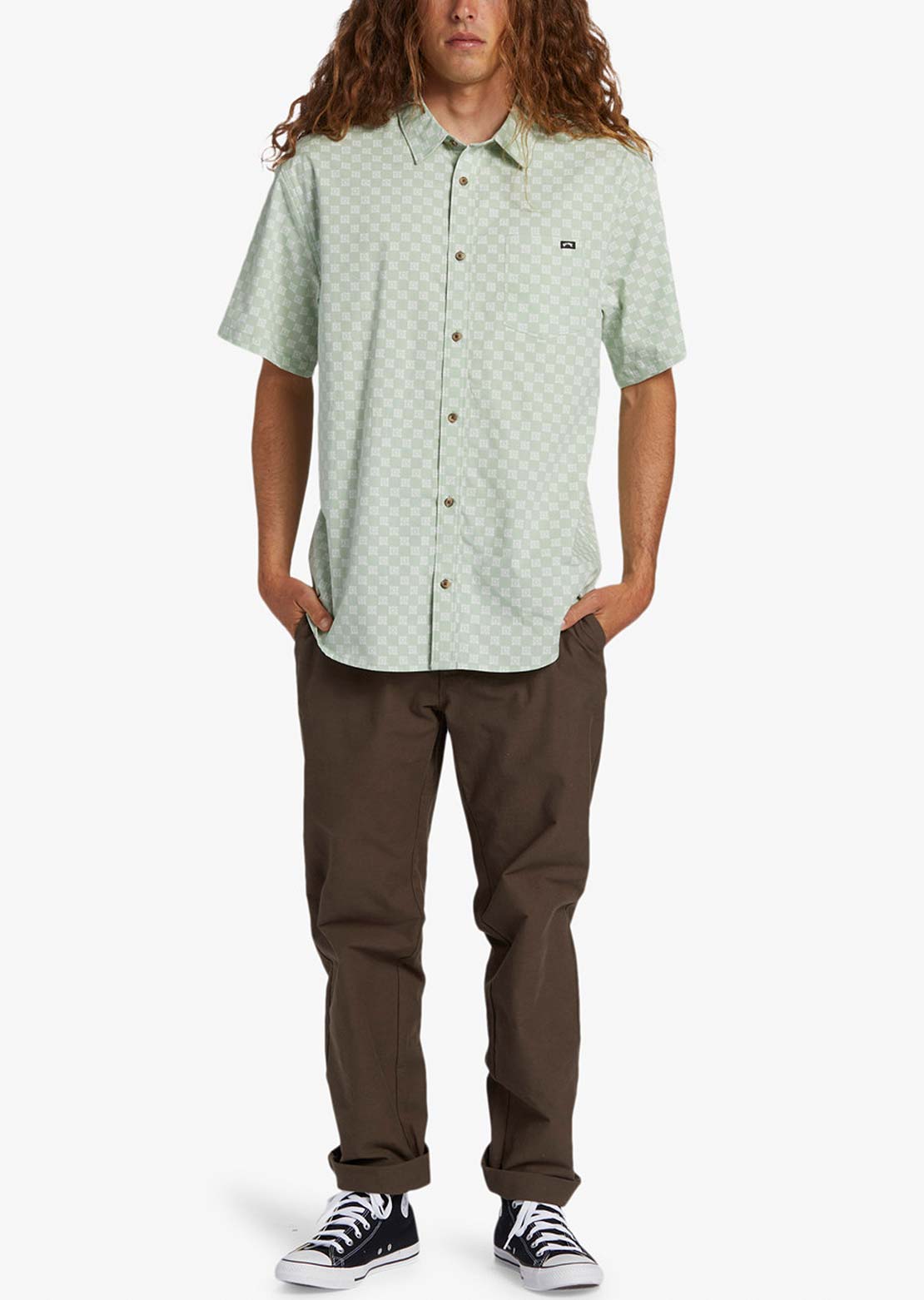 Billabong Men's Sundays Mini Button Up Shirt