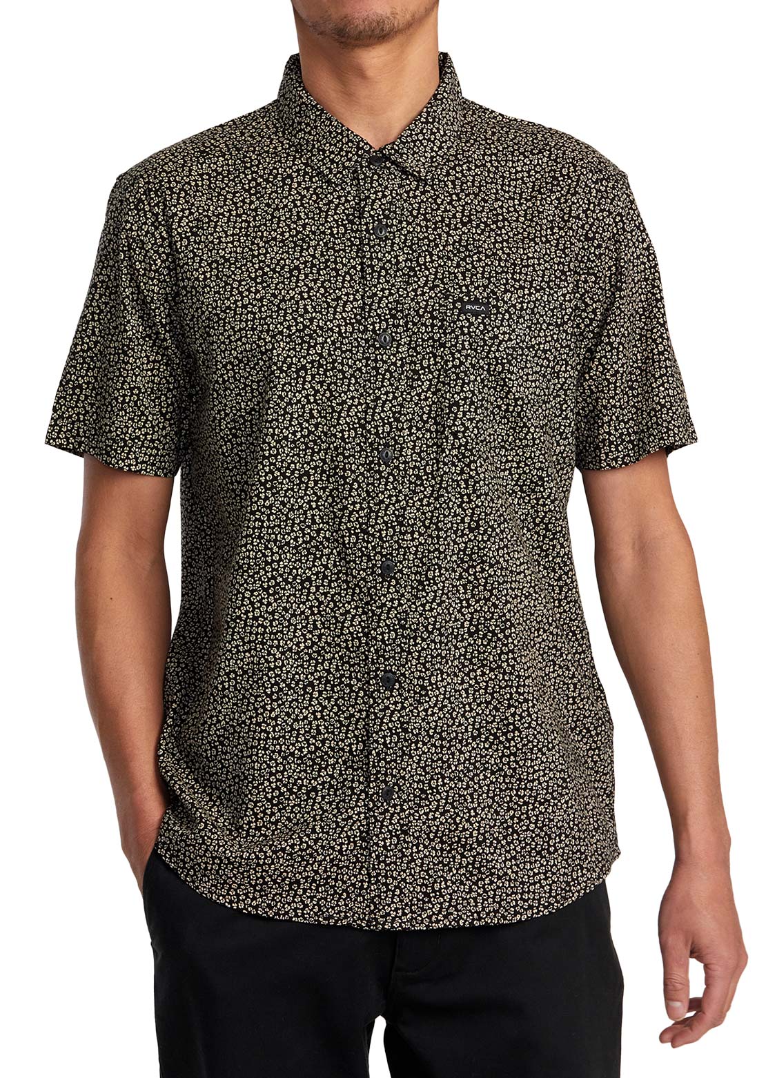 RVCA Men's Morning Glory Shortsleeve Shirt