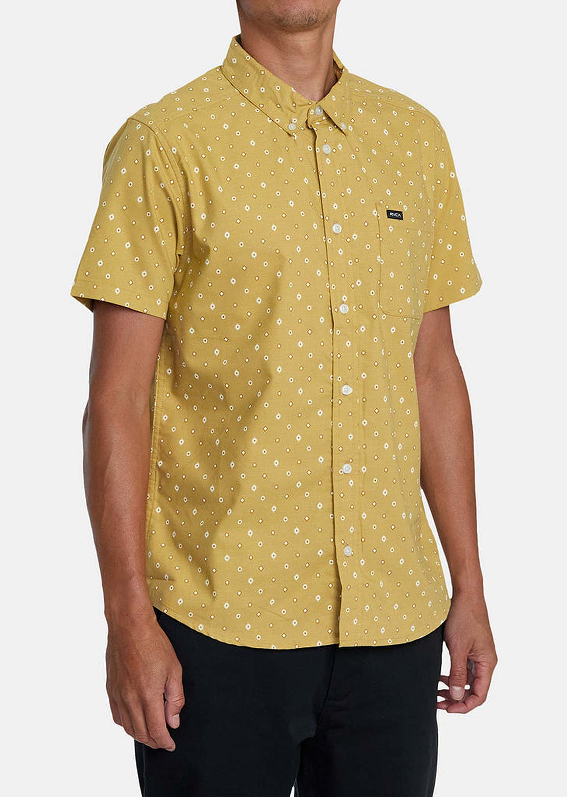 RVCA Men's Thatll Do Print Button Up Shirts