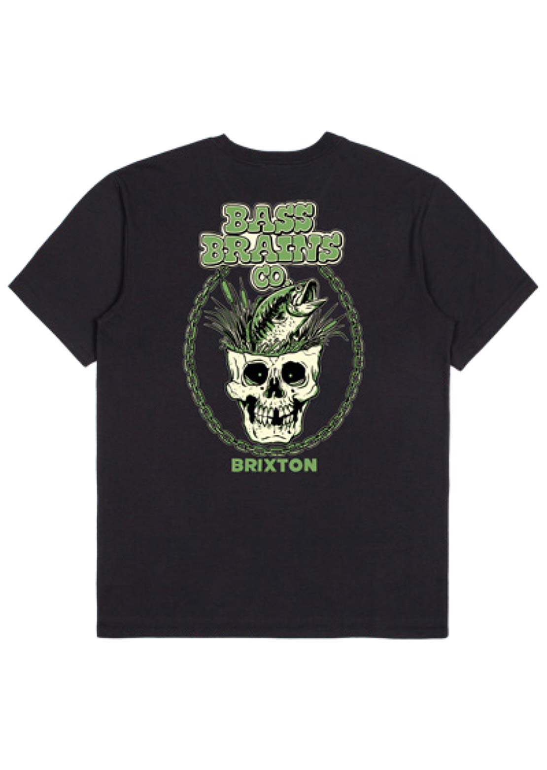 Brixton Men's Bass Brains Skull T-Shirt