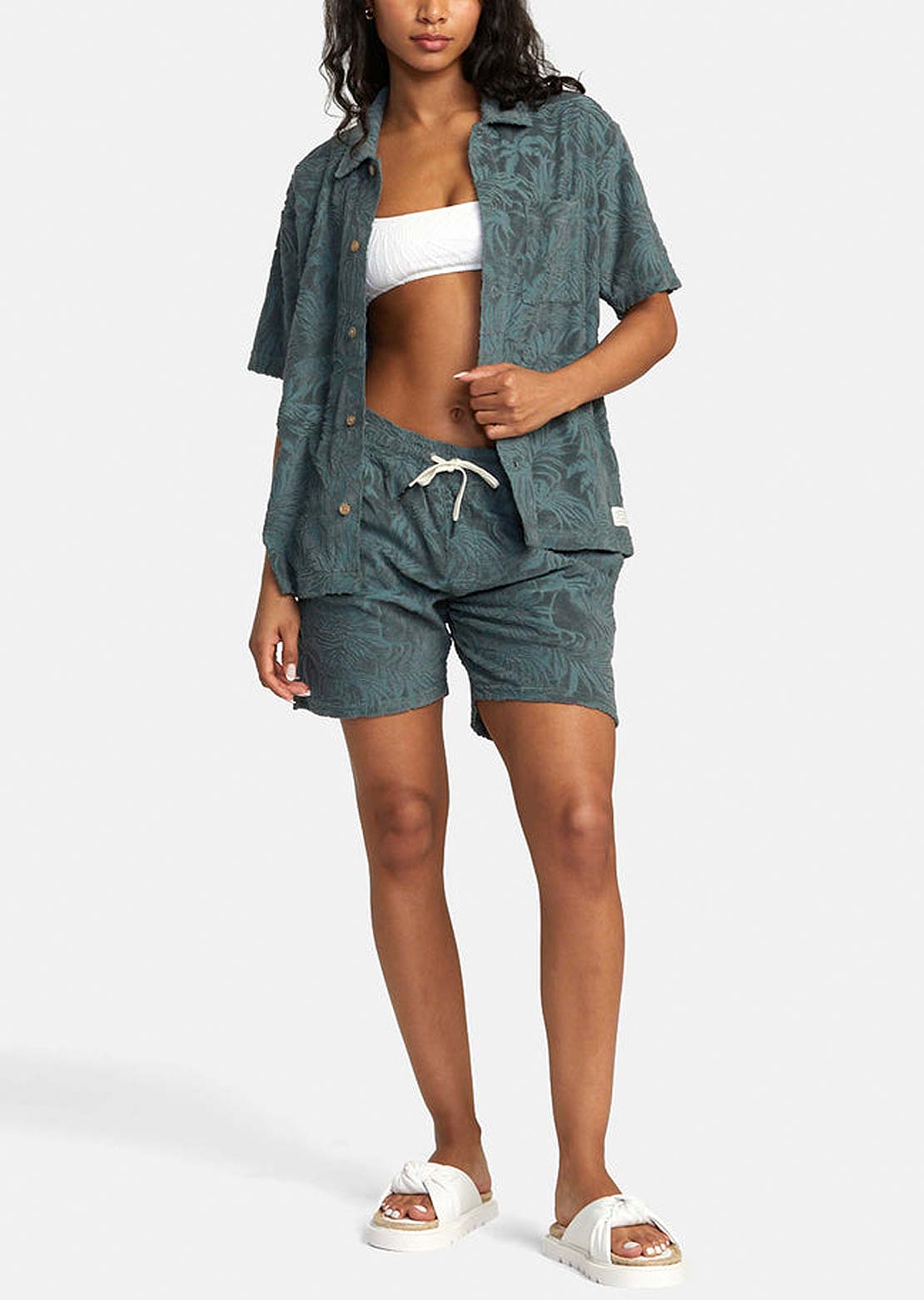 RVCA Women's Palms Down Button Up Shirts