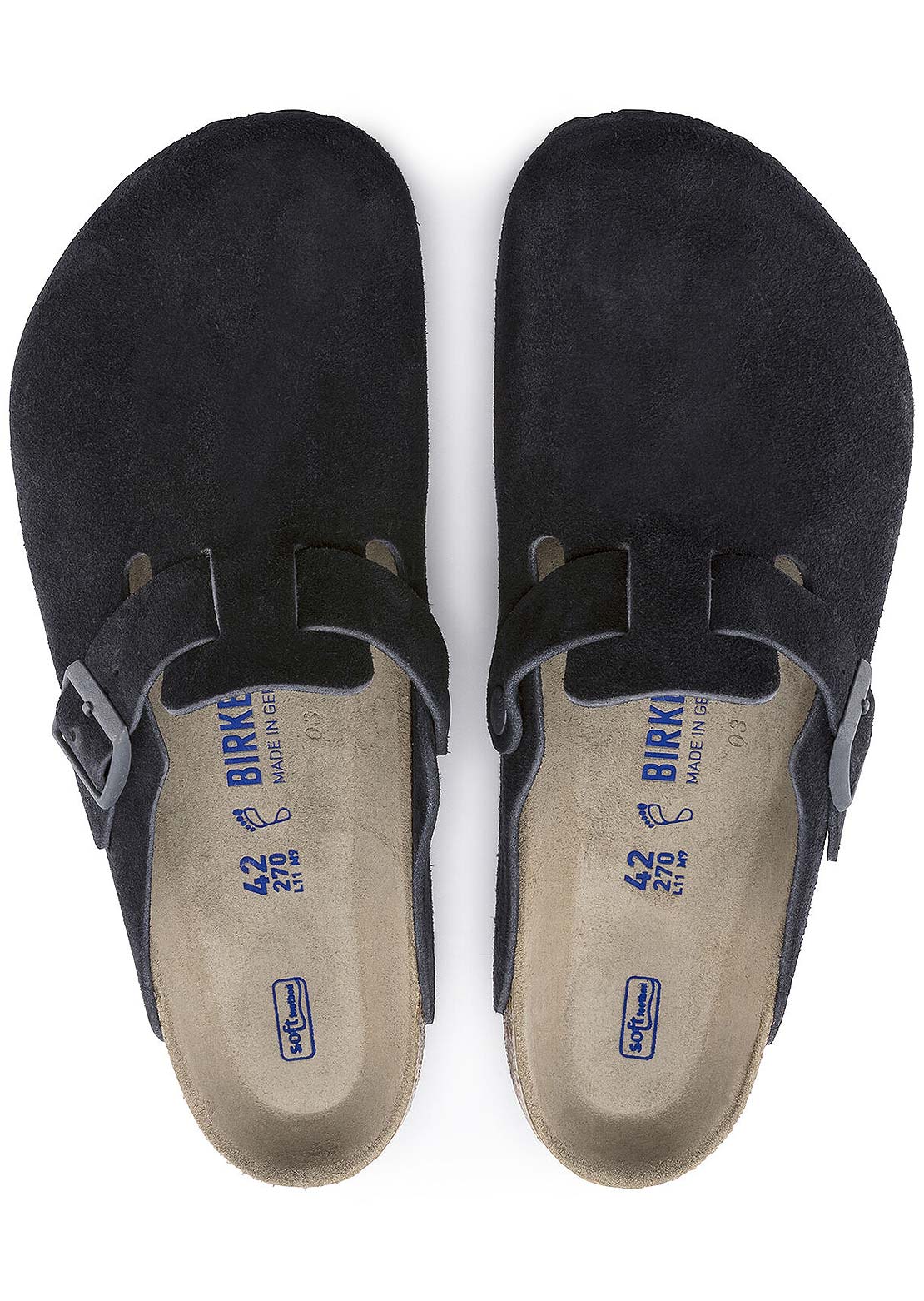 Birkenstock Unisex Boston Soft Suede R Footbed Sandals Supply